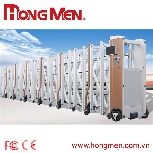 Mẫu cửa cổng xếp hợp kim nhôm - Hong Men - Công Ty TNHH Hồng Môn